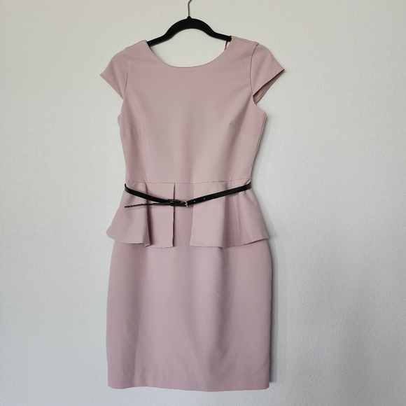 Worthington Blush Peplum Dress - Picture 1 of 4